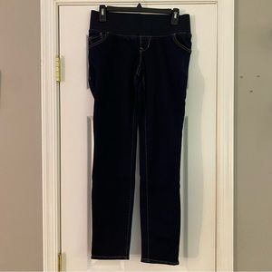 Old Navy Women’s Maternity Skinny Jeans Low Panel Below The Belly Dark Wash Sz 2